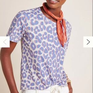 Sol Angeles x Anthropologie leopard print t-shirt